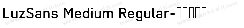 LuzSans Medium Regular字体转换